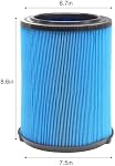 Paquet de 2 VF5000 Filtre compatible avec Ridgid Shop Vac Filtre 6-20 Gallon Aspirateur sec humide, 3 Filtre à vide plissé de couche WD1450 WD0970 WD1270 WD09700 WD06700 WD1680 WD1851 WD1956