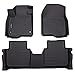 Auxko All Weather Floor Mats Fits for Honda CR-V 2023 2024 2025 2026 (Include Hybrid) TPE Rubber Liners Accessory for Honda CRV 2023 2024 2025 2026 Odorless Anti-Slip Mats Black