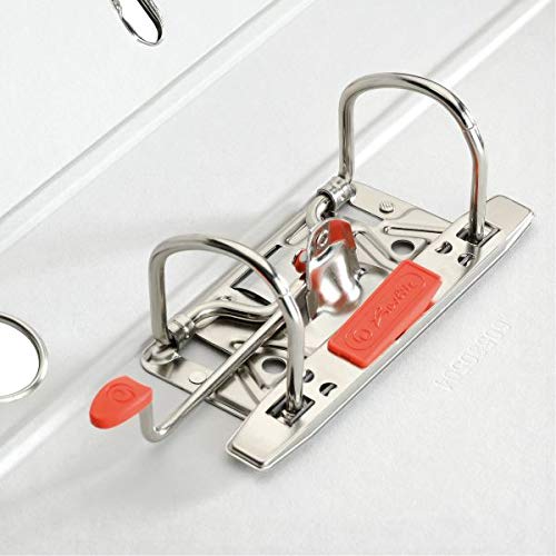 herlitz Ordner maX.file protect, A4, 5 cm Rückenbreite, Neongrün, Einsteckrückenschild, Kantenschutz, 1 Stück