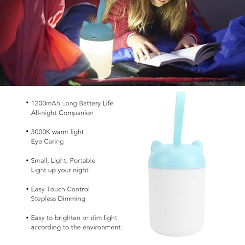 Lámpara nocturna LED portátil recargable tacto aqxreight miniatura 2
