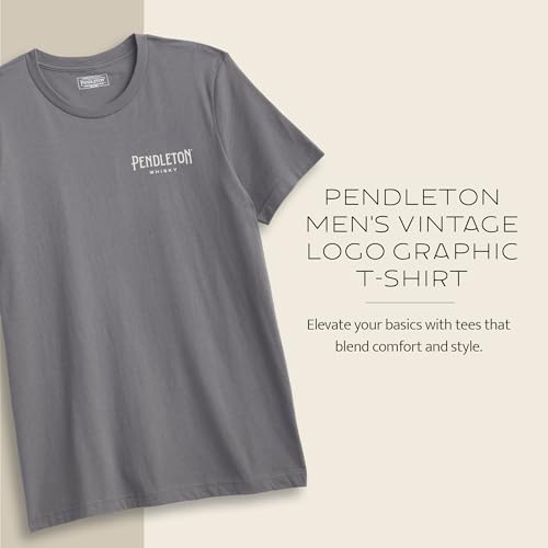 Image of Pendleton Men's Graphic T-Shirt, 100% Cotton Short Sleeve Tee, Soft Water-Based Print Casual Shirt, Crew Neck