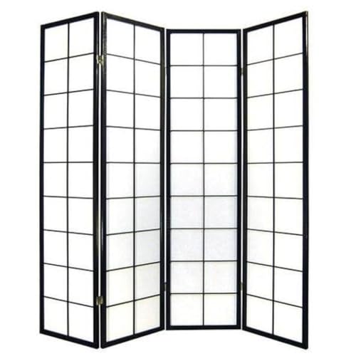 Fine Asianliving Japanese Screen A180xH180cm 4 Panels Shoji Rice ...