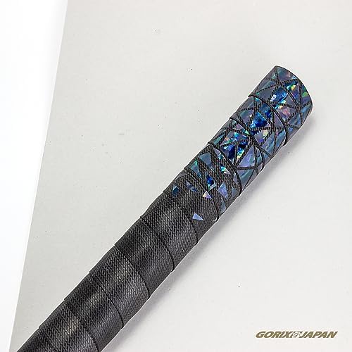 GORIX Bar Tape Handlebar Grip Wrap+2 Bar Oil Slick Plug Black Road Bike Bicycle Cycling (Gwabi)