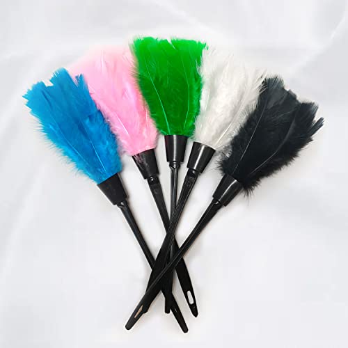 Image of 14 Inch Turkey Feather Duster - Lightweight Cleaning Brush for Home, Office, Furniture, Blinds, and Electronics(Pink)