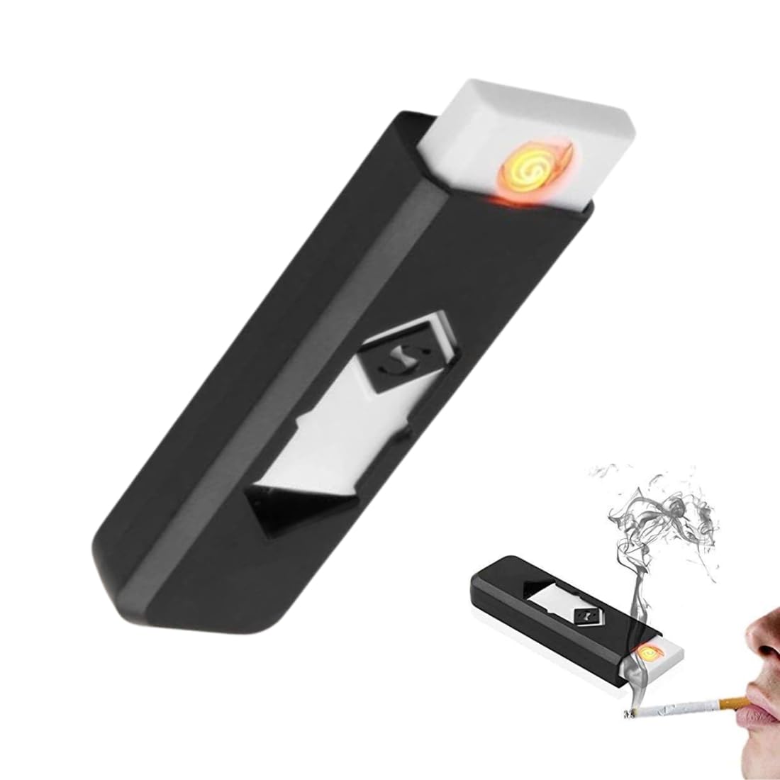 Drumstone (𝗦𝗽𝗲𝗰𝗶𝗮𝗹 𝟱 𝗬𝗲𝗮𝗿𝘀 𝗪𝗮𝗿𝗿𝗮𝗻𝘁𝘆) Windproof USB Rechargeable Electric Lighter – Flameless 𝐆𝐢𝐟𝐭 𝐟𝐨𝐫 𝐃𝐢𝐰𝐚𝐥𝐢, 𝐘𝐞𝐚𝐫-𝐄𝐧𝐝 & 𝐀𝐥𝐥 𝐎𝐜𝐜𝐚𝐬𝐢𝐨𝐧𝐬-image-0