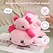 SQEQE Weighted Axolotl Plush, Weighted Axolotl Stuffed Animal, Cute Plushies Soft Pink Pillow Toy Gift for Kids Adults 13.8 Inch, 1.6 Lbs