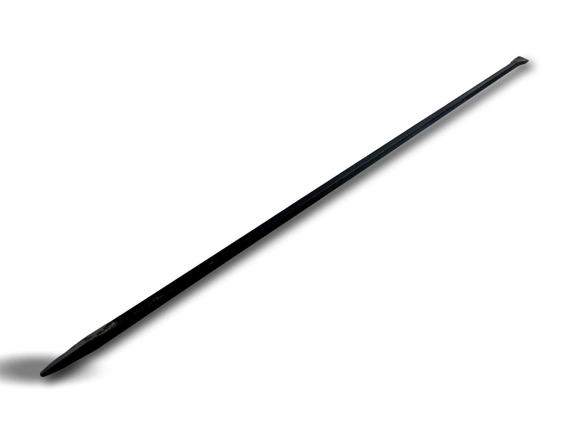 KIBROS Barra di ferro forgiato | Modello grande 185 cm | Altissima resistenza | 1 estremità piatta e 1 estremità appuntita | Leva per sollevare e spostare | Scavare, forare, staccare BARAM185