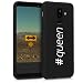 Produktbild kwmobile Hülle kompatibel mit Samsung Galaxy A6+/A6 Plus (2018) - Handyhülle - Handy Case Hashtag Queen Weiß Schwarz