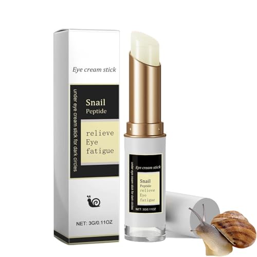 Anti Falten Schnecke Eye Stick,Neu Schneckenmucin Augencreme,Schneckenschleim,Snail Cream,Augencreme für Dunkle Kreise, mit Schneckenschleim,Entferner reduziert feine Linien und strafft (1)