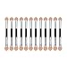 Anleolife Eyeshadow Applicators Bulk Sanitary Eye Shadow Sponges Brush Solid Foam Disposable 60pcs Tiny Paint Brushes (dual sided)