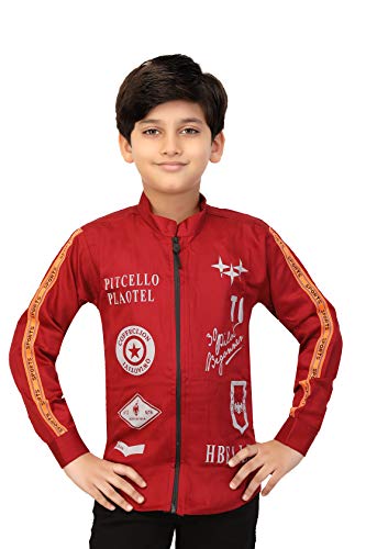 Image of Boys Printed Shrug with Attached Printed T-shirt