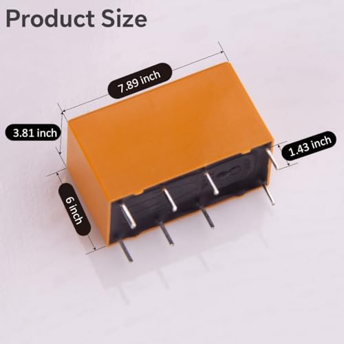 Mini relé PCB HK19F para proyectos electrónicos de 5V y 12V 4