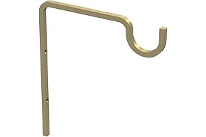 National Hardware's 9" Brushed Gold Extended Wall Hook: A Perfect Gold Accent for Your Greenery