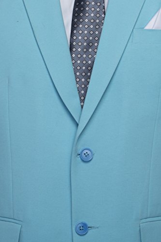 Image of FAVOROSKI Designer Men's Slim Fit Notched Lapel Single Breasted Solid Blazer