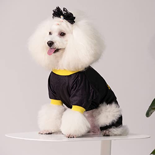 CuteBone Hundepyjama für kleine, Mittelgroße Hunde, Weiches Material, Dehnbar Hunde-Strampler, Winterjacken und mäntel P264S-DE