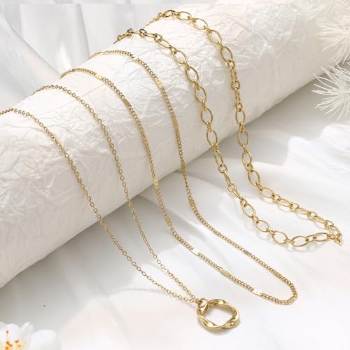 Collar de Acero Inoxidable Ajustable para Mujer en Oro