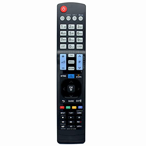 AKB73615306   Mando a distancia de repuesto para LG LCD TV 22LE5500 26LD350 26LE5300 26LE5500 32LD420 32LD450 32LD520 32LD550 32LE5300 37LD450 37LE50 5300 42LD420 42LD450 42LD520 42LD550 42LD630