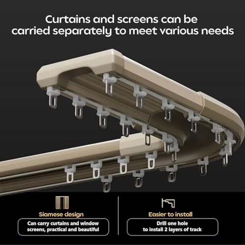 Système de rail double facile à installer pour douche d'angle 80 cm