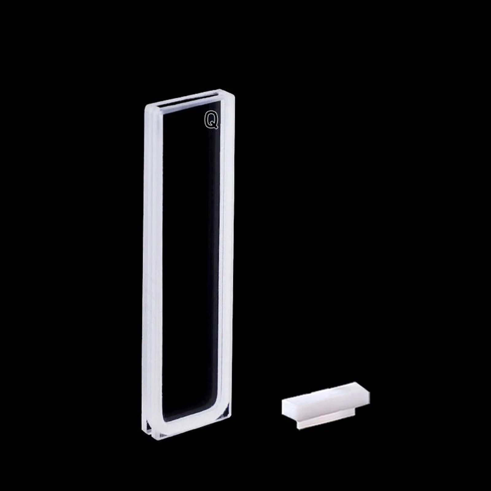 Laboratorio de óptica científica, Celdas de absorción de cuarzo de 1 mm, cubeta de cuarzo de 350 µl for espectrofotómetro, tecnología de sinterización de frita, paquete de 2