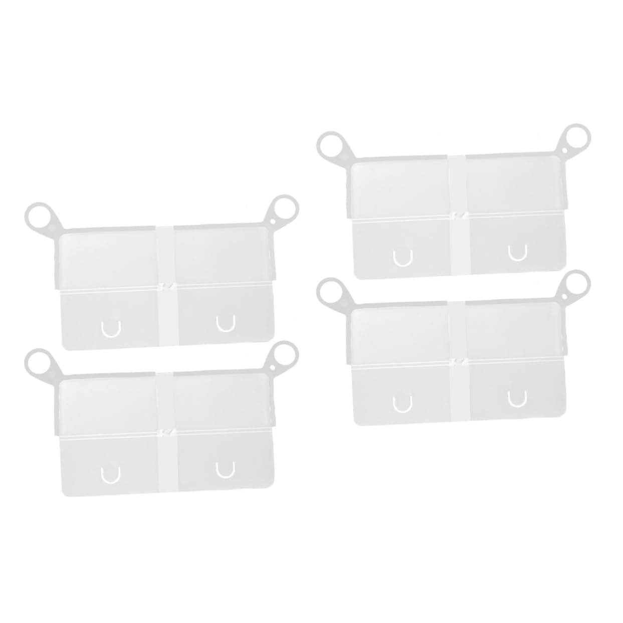 Soporte de almacenamiento para máscara POPETPOP blanco portátil en pack de 4 piezas
