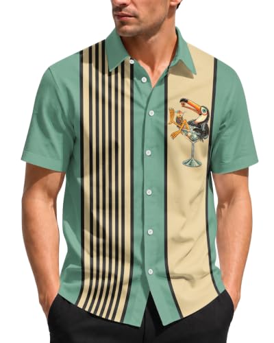Image of 99TIMORO Funny Movie Mens Hawaiian Shirts Button Down Short Sleeve