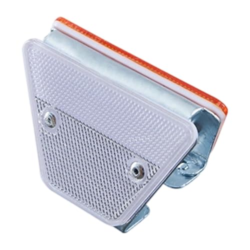 MetieFasia ガードレール反射マーカー道路用標識設置簡単な高視認性の交通マーカー, 黄色 白