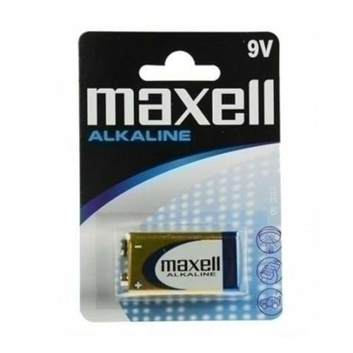 Maxell Pila Alcalina 9 V 6LR61 (12 Unidades)