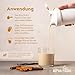 Alpha Foods Vegan Protein Pulver, 1200g, 22g Proteingehalt pro Portion, Vanille Geschmack, 40 Shake Portionen, pflanzliches Proteinpulver, optimales Aminosäurenprofil