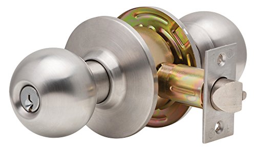 C2000-STRM-B-605-KDC Ball Knob, Grade 2, KDC, Keyed Storeroom, Bright Brass