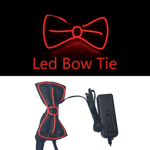Image of 3 Pcs /Combo, LED Light Up Suspenders With Music Rhythm Glow Bracelets And Bow Tie Combo, Adjustable Elastic Flashing Led Clothing for Men and Women3Y
