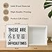 These Are Difficult Times Funny Drummer Gifts Wood Box Desk Decor Sign, Sarcastic Time Signature Beat Gifts for Music Teacher Drummer Composer Musician Women Men