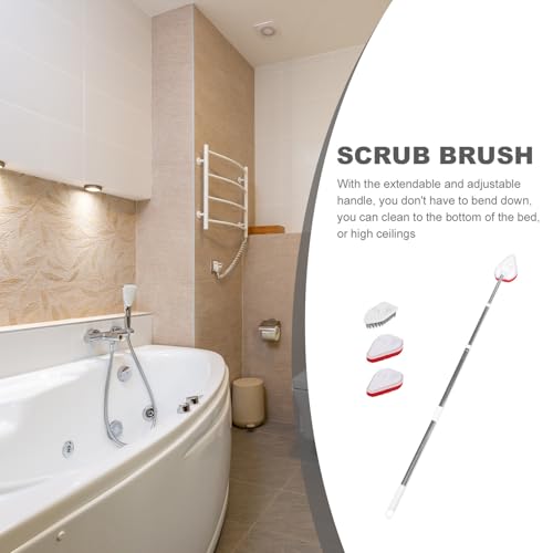 Manche réglable et têtes éponges pour brosse de sol multifonction - 5