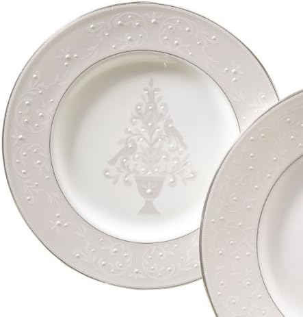 Lenox Opal Innocence Tree Accent Plate,White,Accent Plate, Tree