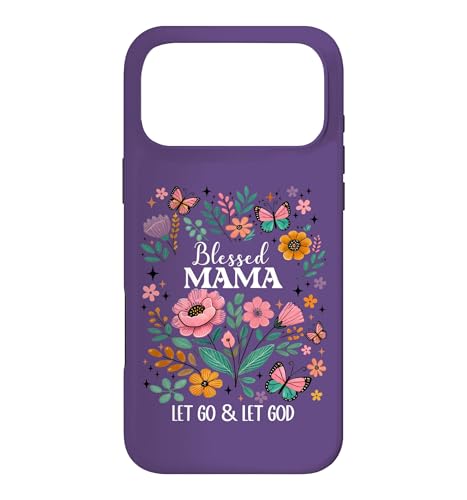 Blessed Mama Floral Christian Butterfly Let Go and Let God �X�}�z�P�[�X iPhone 17 Pro Max �p