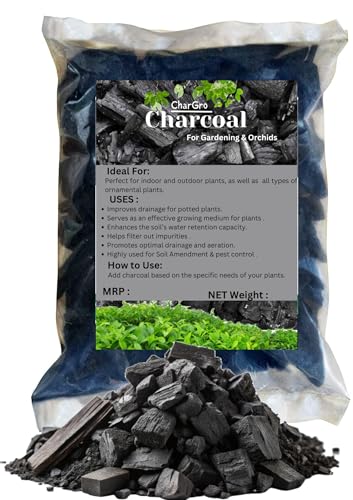 Image of CharGro Horticultural Charcoal 450g | Ideal for Orchid, Succulent & Terrarium Potting, Gardening Soil Mix | Natural Soil Filter Long Burning Coal for Havan, BBQ, Cooking & Pooja Dhoop