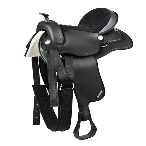 Kincade Redi-Ride Child's Western Saddle, Black, Size 10