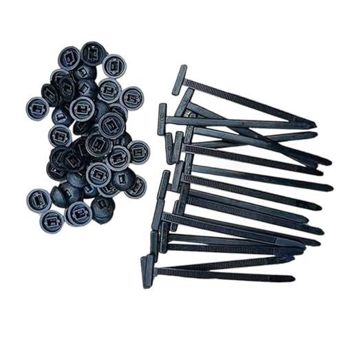 Fermacavi universale in nylon, 20 pezzi, resistenti e autobloccanti, con design a perno e bottone, fascette in plastica per fissaggio auto, resistenti ai raggi UV, per fissaggio automatico quotidiano