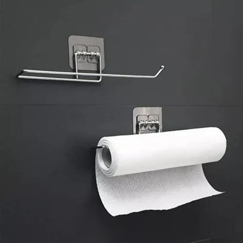 Suporte Multiuso Adesivo Parede Porta Papel Toalha Sem Furar