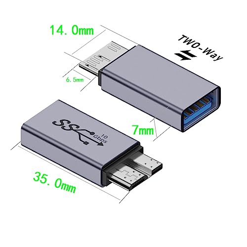 Adaptateur Micro USB B polyvalent pour connecter vos disques durs externes au bureau
