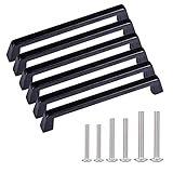 AOKENBAO 6 inch Black Cabinet pulls Black Cabinet Handles for Cabinet Drawers Bar Cabinet Bathroom C
