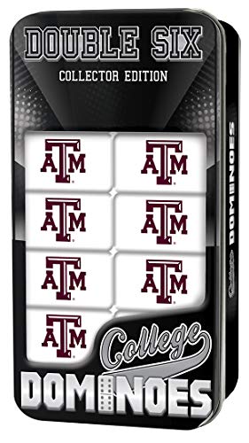 Image of MasterPieces Game Day - NCAA Texas A&M Aggies - 28 Piece Team Logo Double Six Domino Set