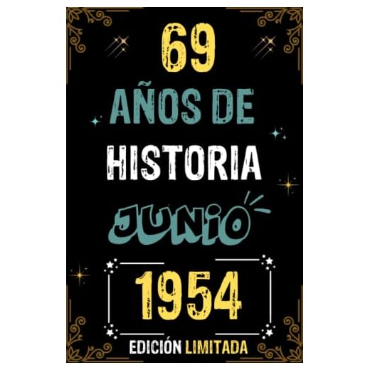 CUADERNO, 69 AÑOS DE HISTORIA JUNIO 1954 EDICIÓN LIMITADA: Regalo de 69 cumpleaños para mujeres y hombres, ideas de 69 cumpleaños... un cumpleaños... ... regalo de 69 cumpleaños para él/ella.