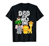 Dad of the Wild One Zoo Thema Geburtstag Safari Dschungel Tier T-Shirt