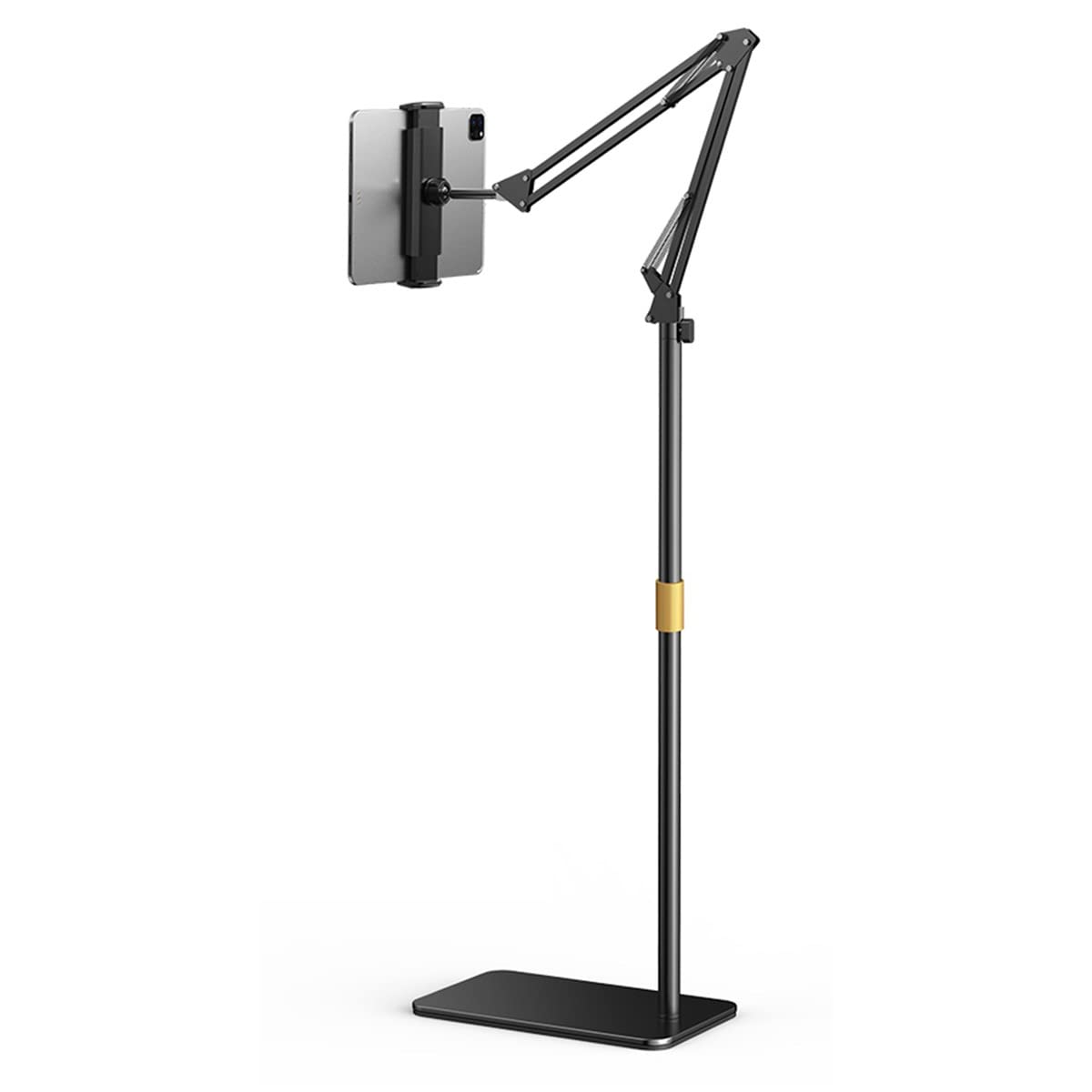 Supporto per computer, Altezza e angolazione del supporto da pavimento for tablet(Black)