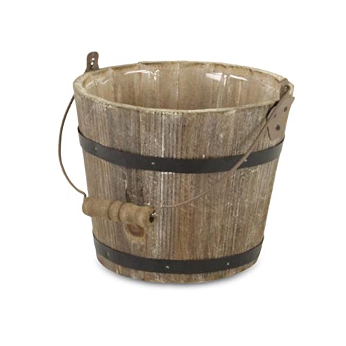 Cheung's Fp-3767 Home Decorative Accent Wooden Bucket With Handle #TOP5