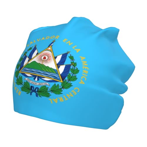 Salvador Flag Children Hip Hop Knitted Hat Kids Elastic Leisure Knit Cap Warm Sleep Beanies Black