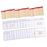 Toyvian Holz Denkspiel für Ab Jahren Pädagogisches Logikspielzeug mit Glatter Oberfläche Langlebiges Mehrzweck Puzzle aus Holz Kreativität und Konzentration