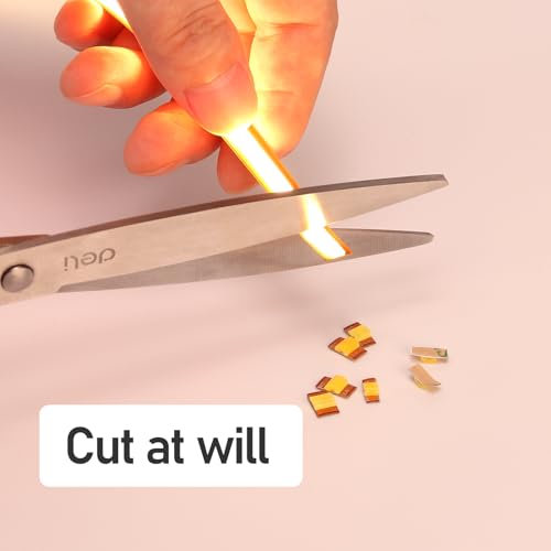 Image of GOMING 24V COB LED Strip Warm White 3000K Cut at Will 2640LEDs 16.4ft(5M) | CRI 93+ 4600lm 13W /M Uniform Glow IP20 Not Waterproof LED Tape Lights for DIY Cabinets Home Decor(Power Supply not Included)