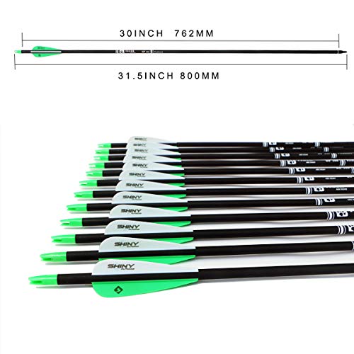 Image of TIGER ARCHERY 30 inch Carbon Arrows for Compound Recurve Bow Hunting Target