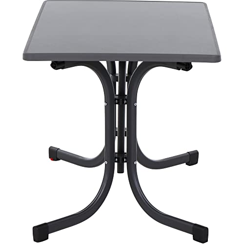 Table pliante acier et mélamine anthracite Siena Garden Paco - 4